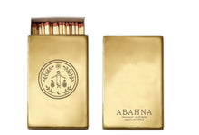 Engraved brass match box cover