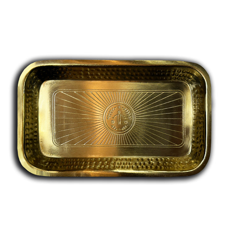 Engraved Brass Tray