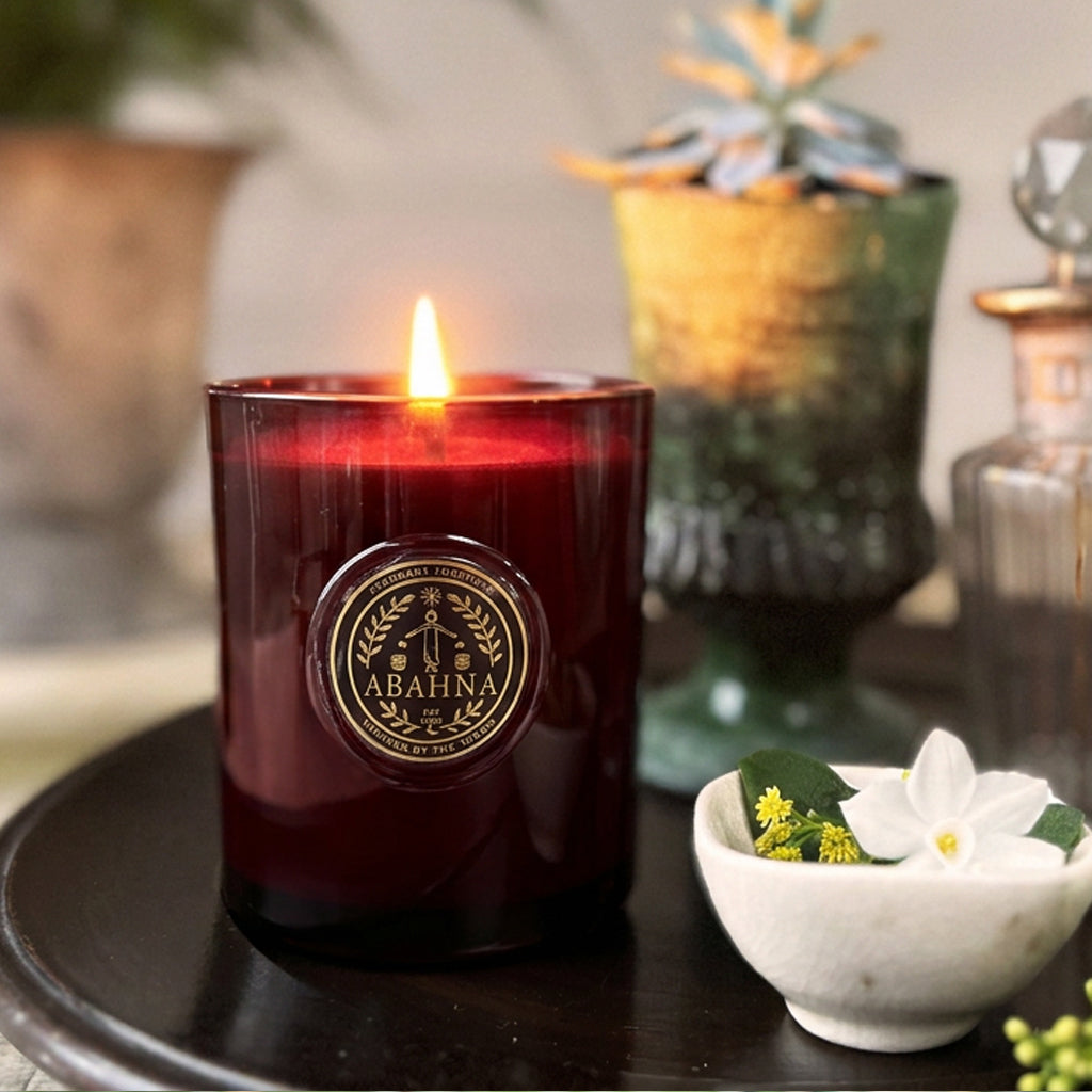 Natural wax candle - Winter Solstice