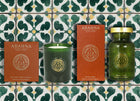 Bath foam decanter & scented candle set - Mandarin & Sicilian Bergamot