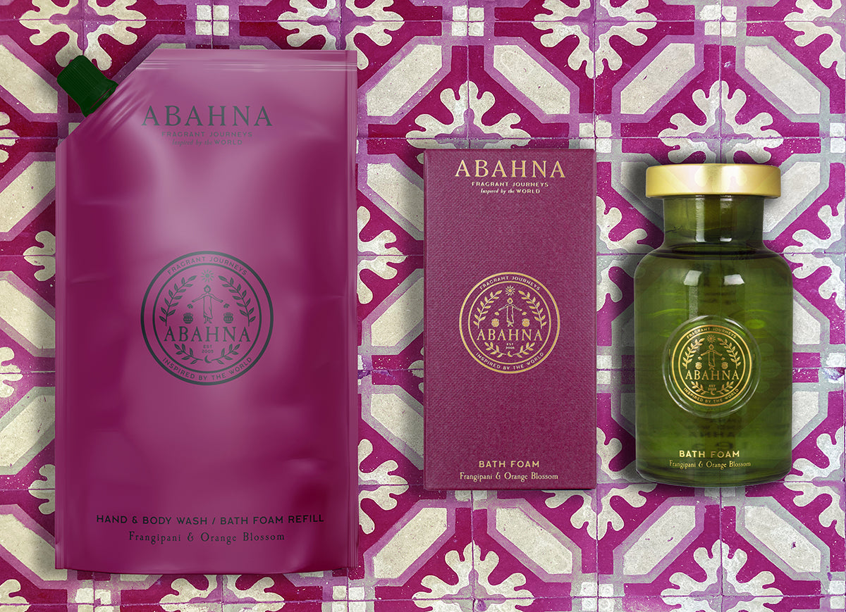 Bath foam refill set - Frangipani & Orange Blossom