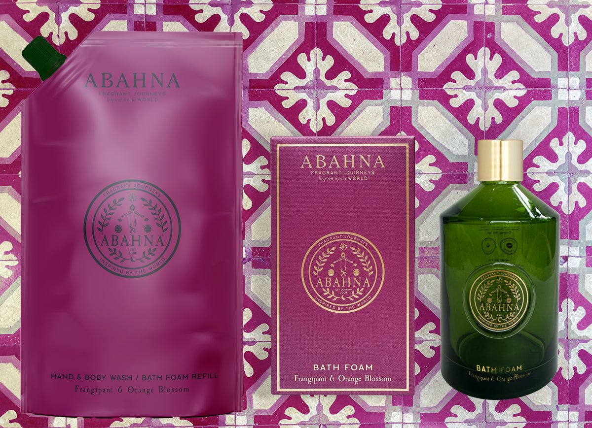 Bath foam refill set - Frangipani & Orange Blossom