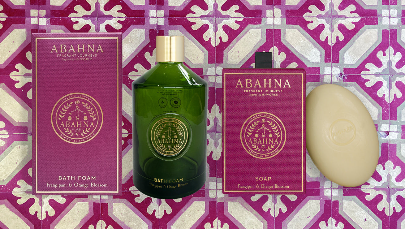 Bath foam & soap set - Frangipani & Orange Blossom