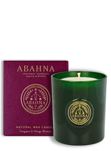 Natural wax candle  - Frangipani & Orange Blossom
