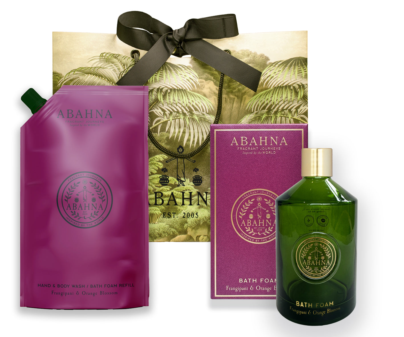 Bath foam refill set - Frangipani & Orange Blossom