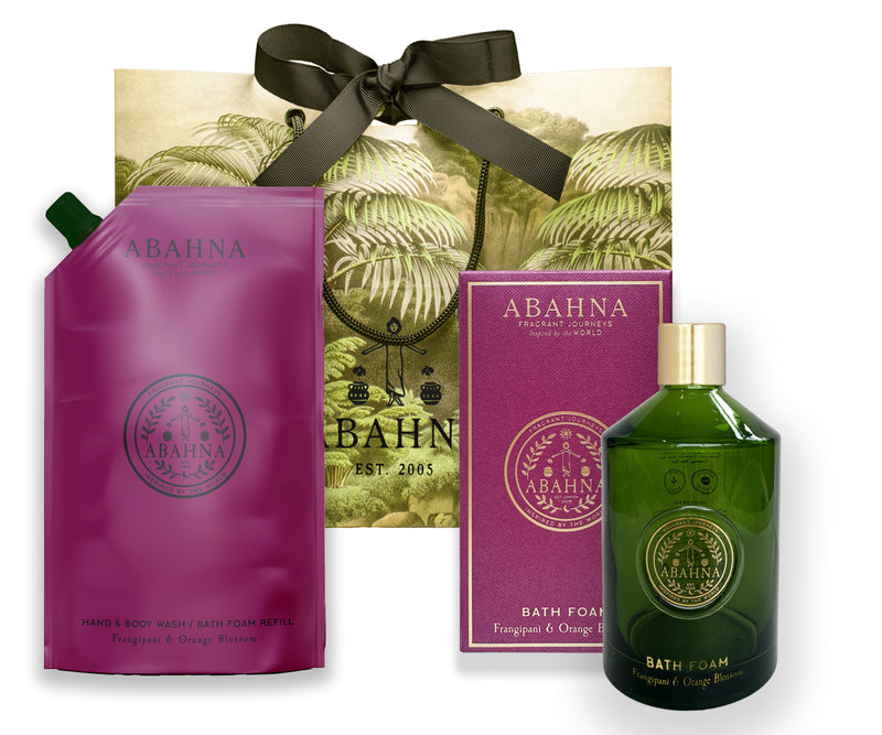 Bath foam refill set - Frangipani & Orange Blossom