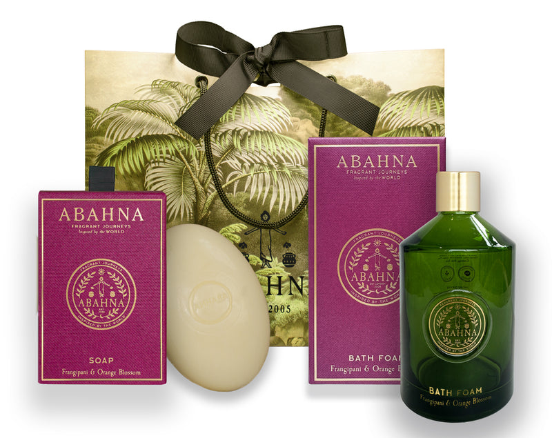 Bath foam & soap set - Frangipani & Orange Blossom