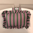 The Original Free Standing Bath Pillow by Abahna® Heritage Stripe (Pink)