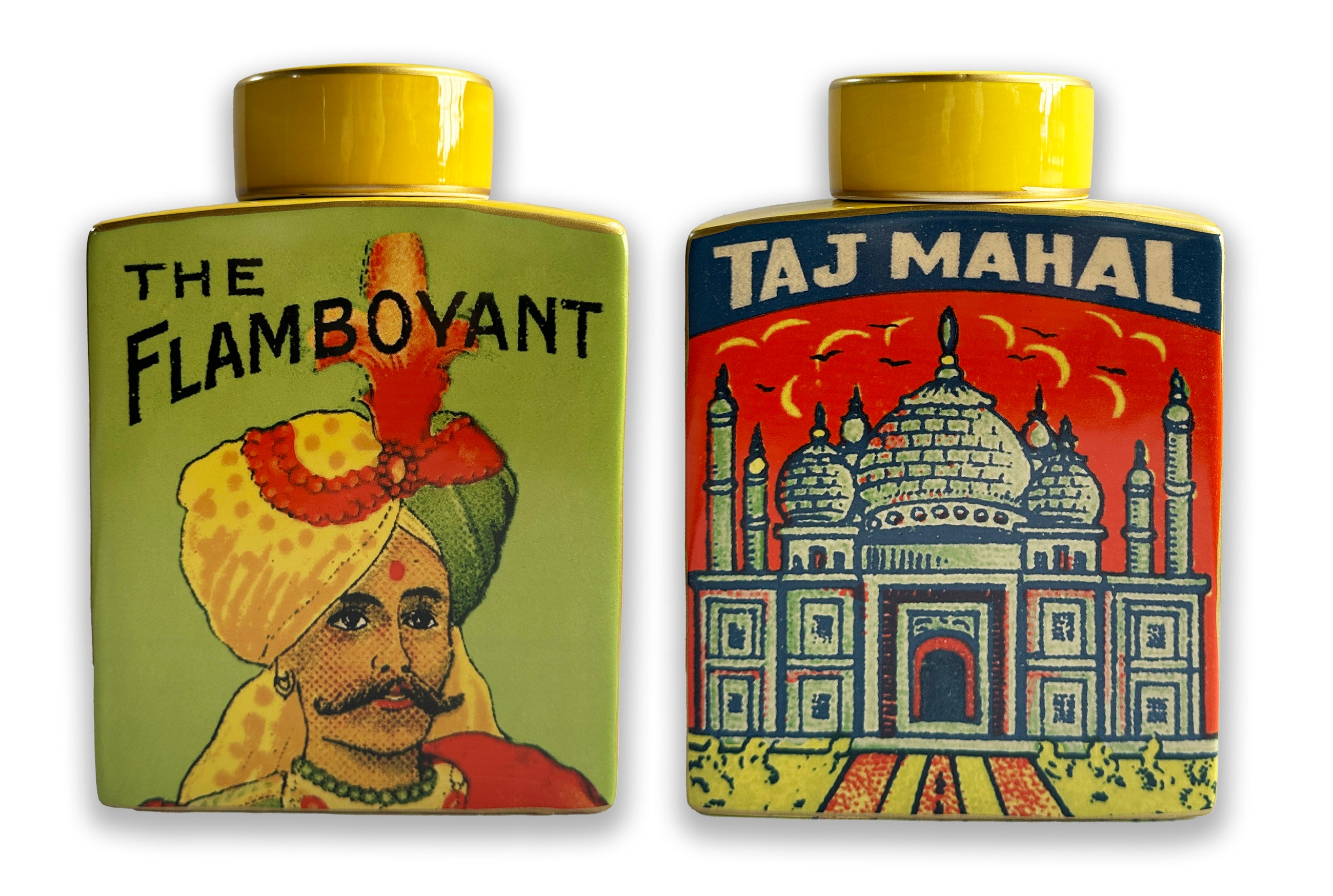 Vintage style Indian ginger jar