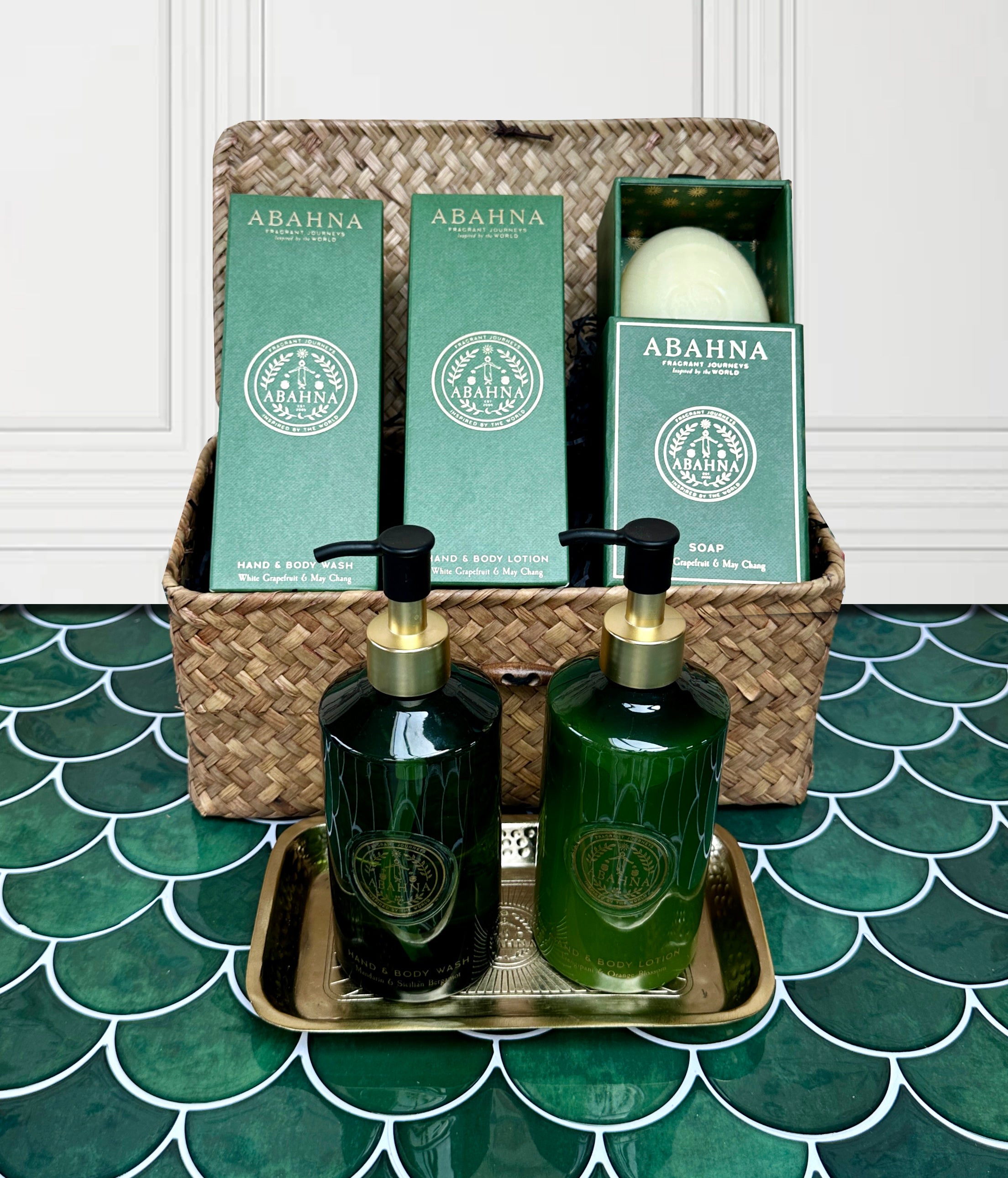 Bathroom Essentials Hamper - White Grapefruit & May Chang