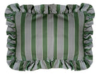 Charcoal grey and green bath pillow with washable cover – elegant bathroom comfort