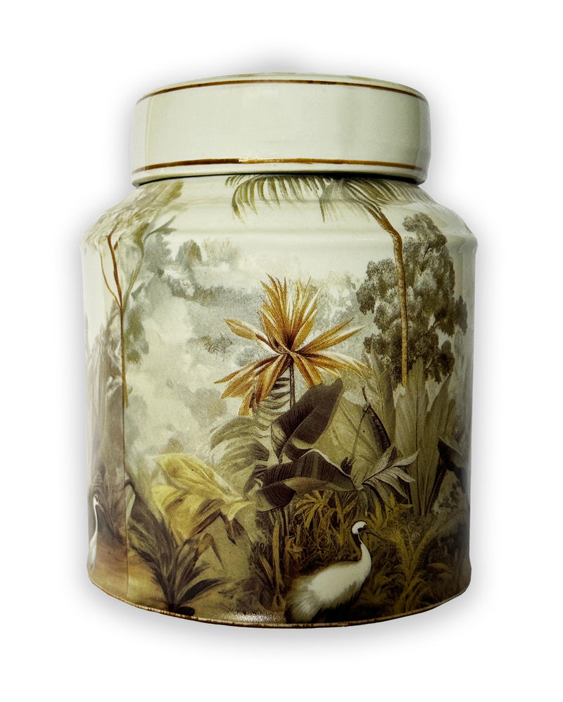 Vintage Porcelain  Palm Jar 1