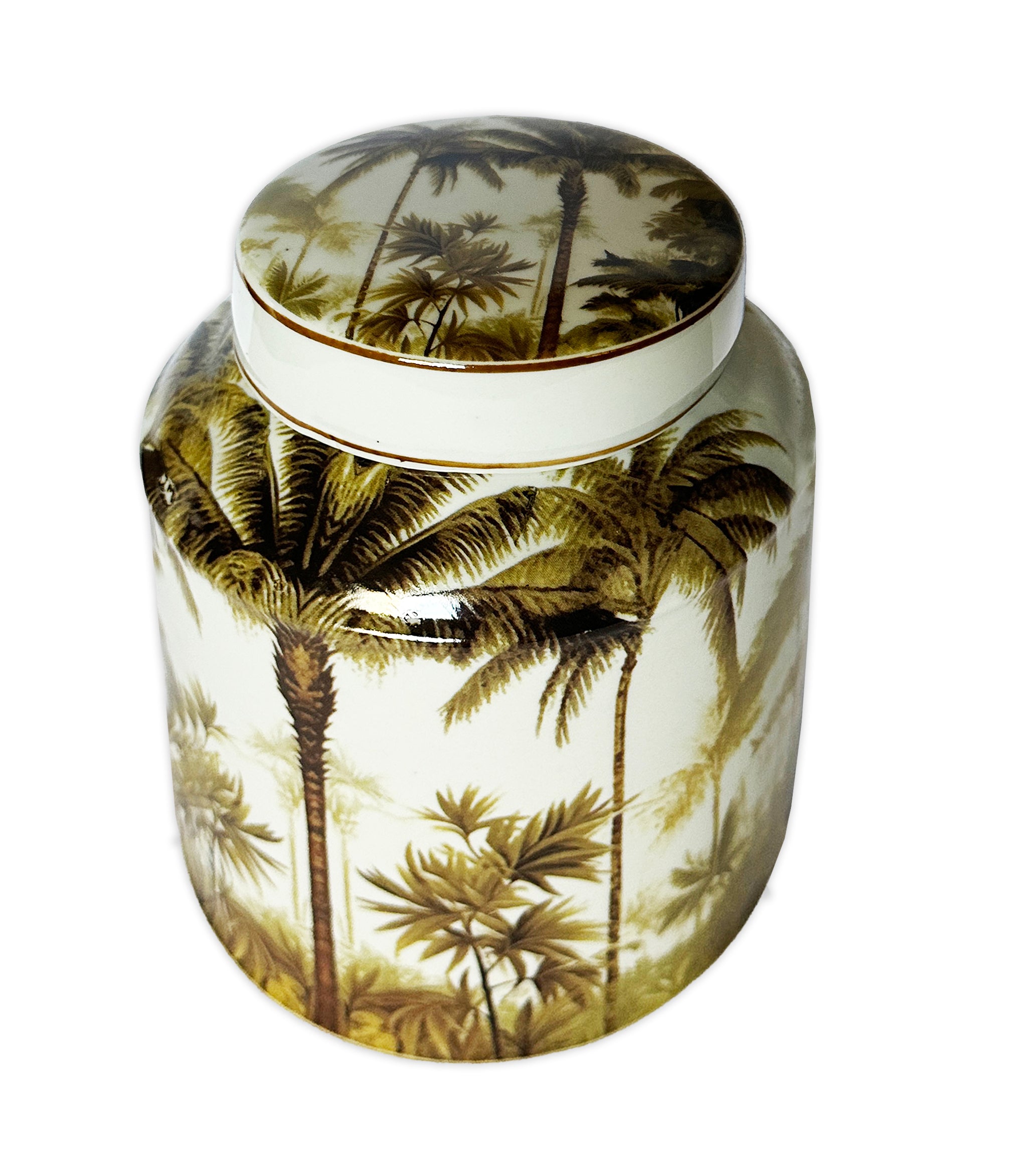 Vintage Porcelain  Palm Jar 2