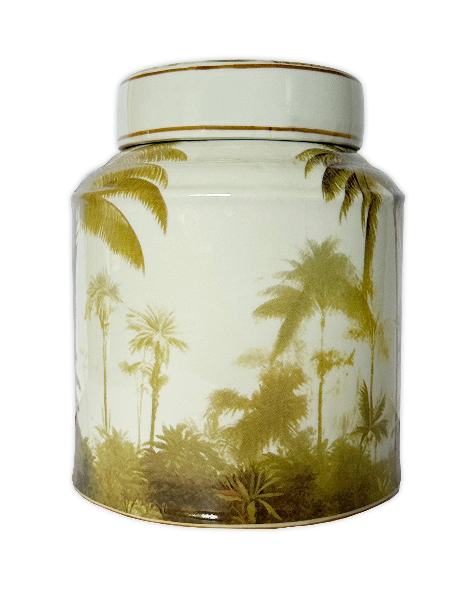 Vintage Porcelain  Palm Jar 2