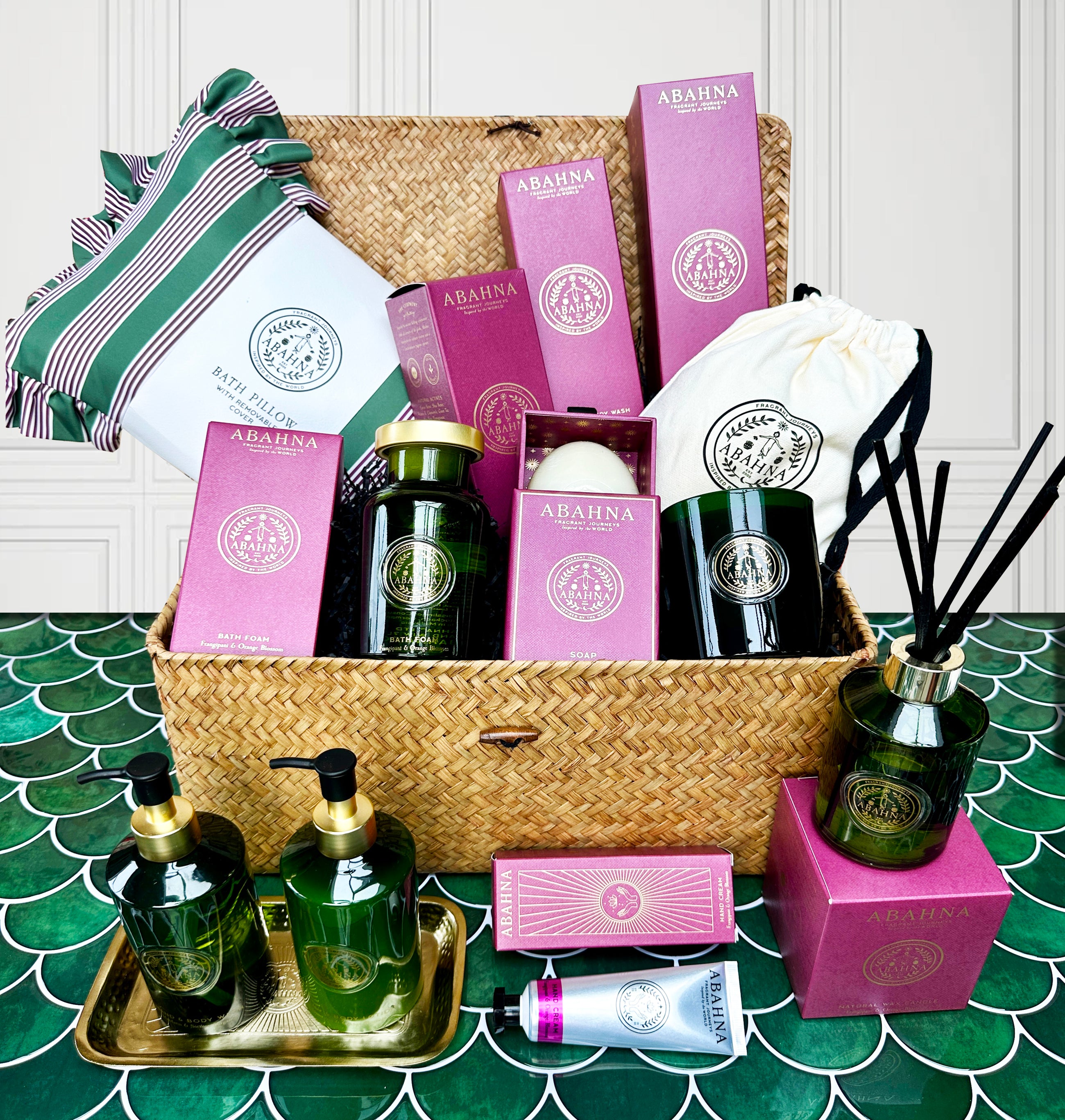Ultimate Bathroom Hamper - Frangipani & Orange Blossom