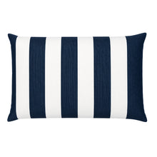The Original Large Bath Pillow by Abahna® Monaco Stripe (Black)