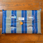The Original Large Bath Pillow by Abahna® Portofino Stripe (Blue)