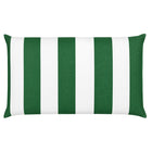 The Original Large Bath Pillow by Abahna® Monaco Stripe (Green)