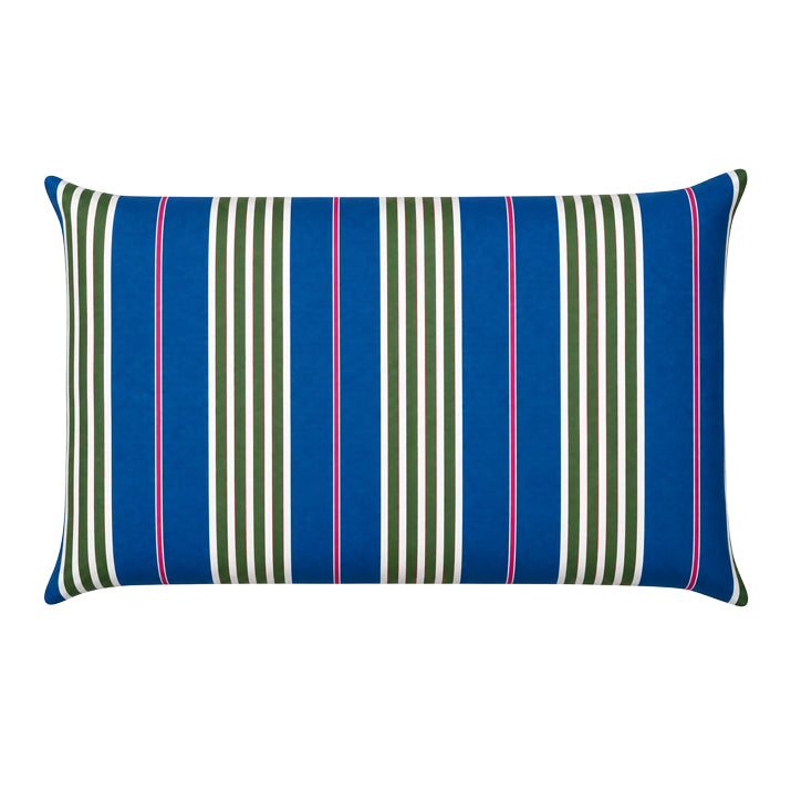 The Original Large Bath Pillow by Abahna® Portofino Stripe (Blue)