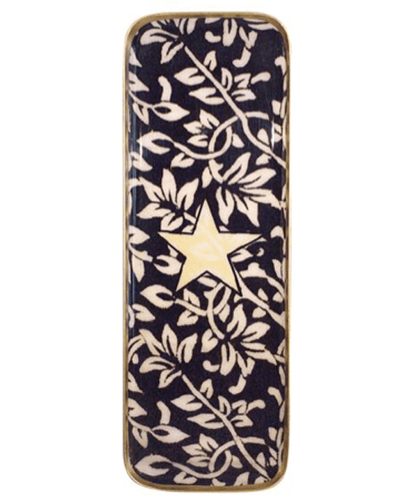 Enamelled decorative Rameau Long Tray