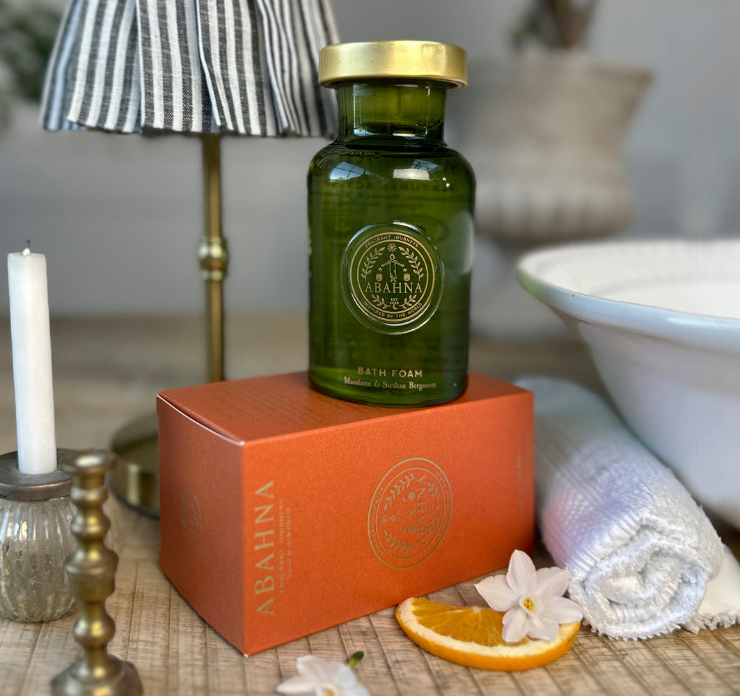 Bath foam decanter - Mandarin & Sicilian Bergamot