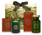 Bath foam decanter & scented candle set - Mandarin & Sicilian Bergamot
