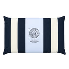 The Original Large Bath Pillow by Abahna® Monaco Stripe (Black)