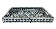 Mother of pearl inlay tray (black)
