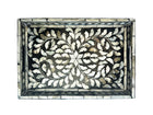 Mother of pearl inlay tray (black)