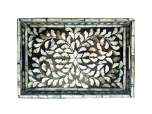 Mother of pearl inlay tray (black)
