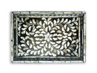 Mother of pearl inlay tray (black)
