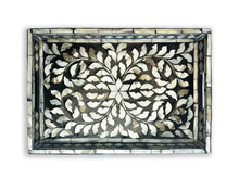 Mother of pearl inlay tray (black)
