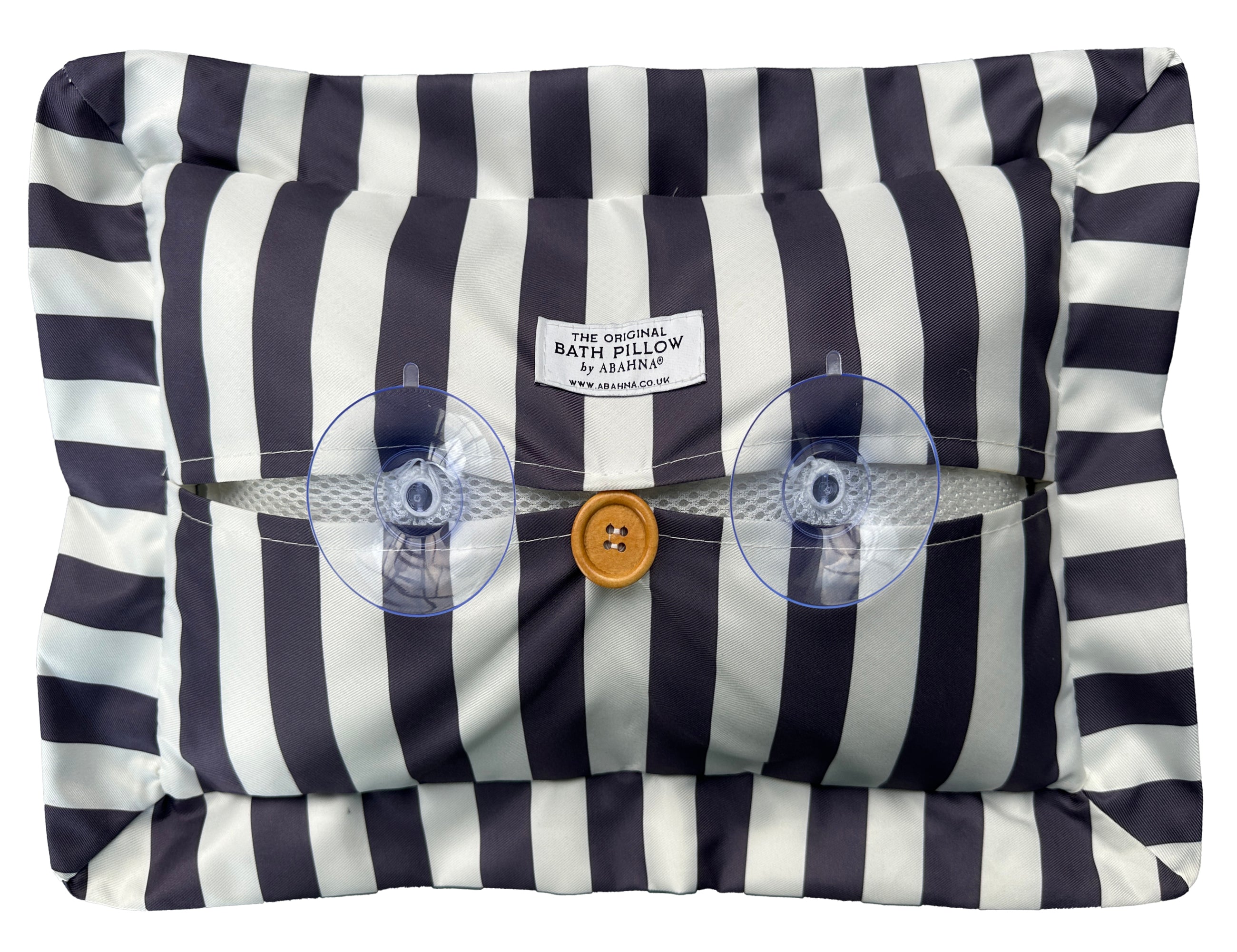 The Original Bath Pillow - charcoal grey & white (boxed)