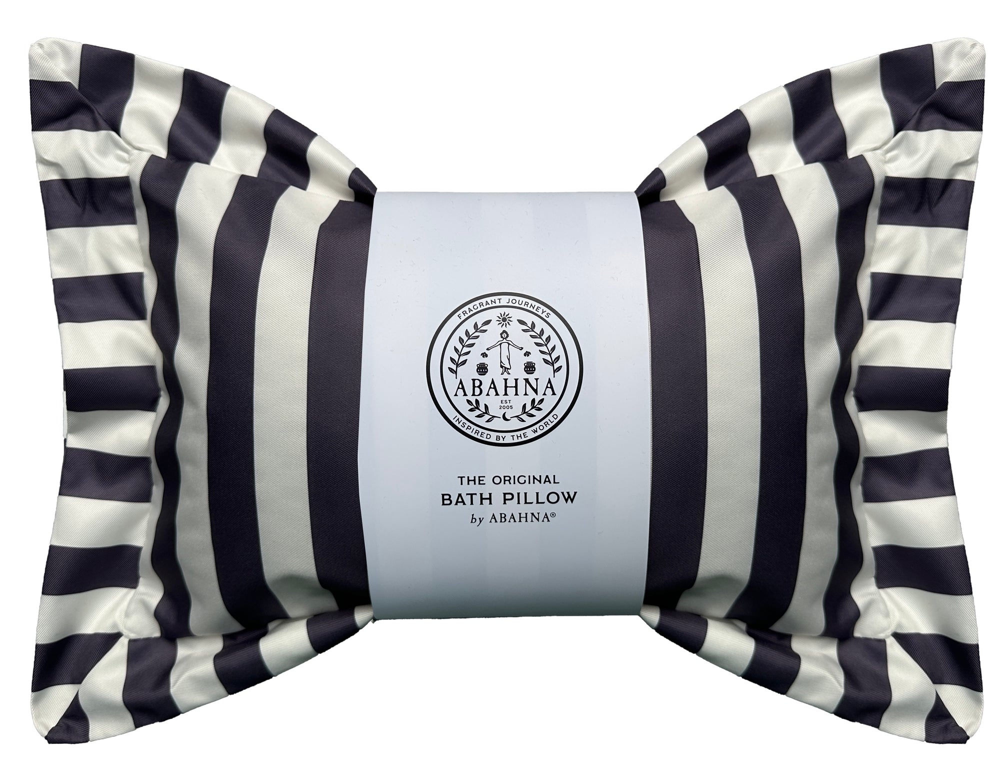 The Original Bath Pillow - charcoal grey & white (boxed)