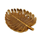 Antique Gold Palm Leaf Tray
