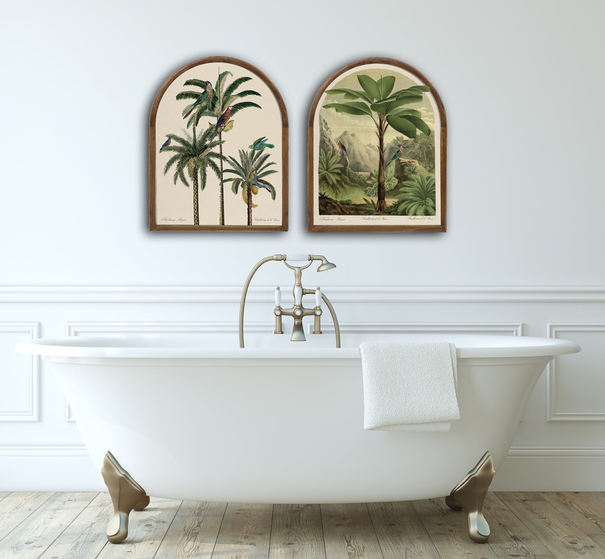 Arched parrot palm tree picture 1