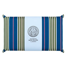 The Original Large Bath Pillow by Abahna® Portofino Stripe (Blue)
