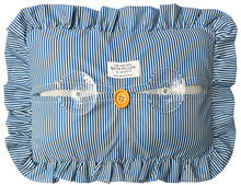 The Original Bath Pillow by Abahna® Riviera Stripe (Blue) Unboxed