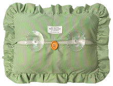 The Original Bath Pillow by Abahna® Riviera Stripe (Green) Unboxed