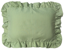 The Original Bath Pillow by Abahna® Riviera Stripe (Green) Unboxed