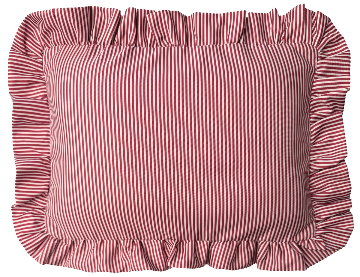 The Original Bath Pillow by Abahna® Riviera Stripe (Pink) Unboxed