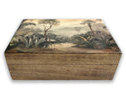 sepia jungle print box - large