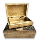 sepia jungle print box - small