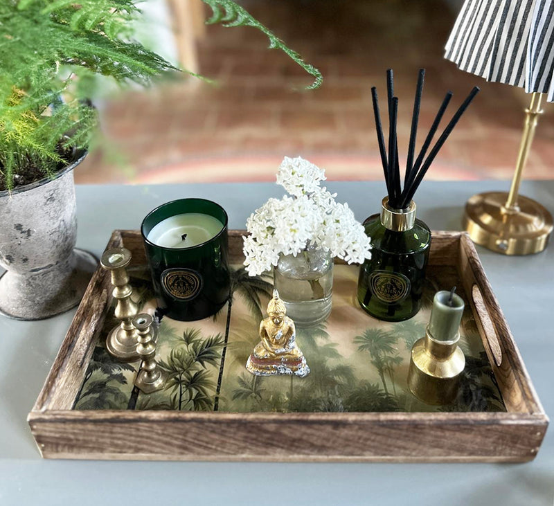 Vintage Jungle Tray - set of 2