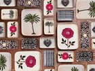 Enamelled decorative Palm tree Tray